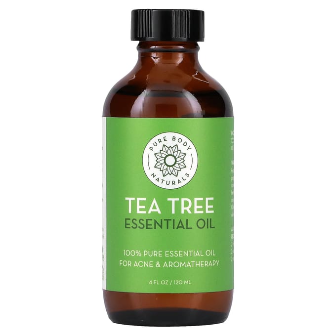 Pure Body Naturals, huile essentielle d'arbre à thé, 113 ml (120 ml)