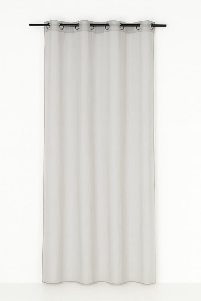 Monna voorhang gordijn grijs 8 Rings 135 x 260 cm
