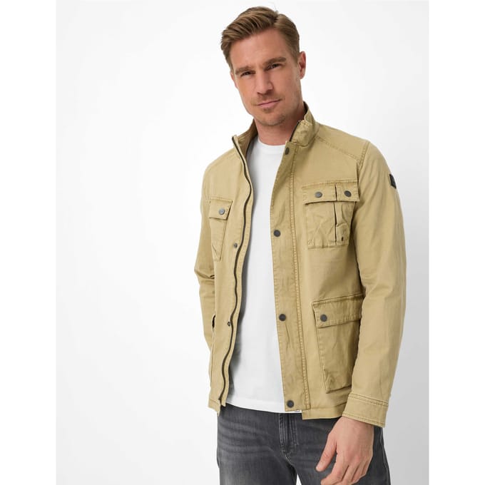 Brax Heren Field-jacket  Style AZUR sand, lichtbruin, maat L