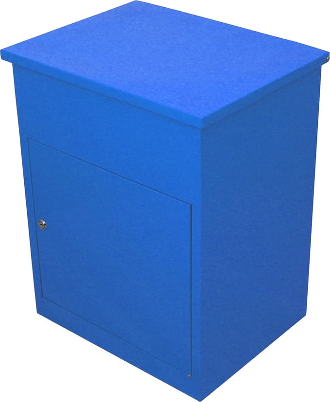 Pakketbrievenbus - Afsluitbaar (6 sleutels) - Anti-diefstal - Blauw