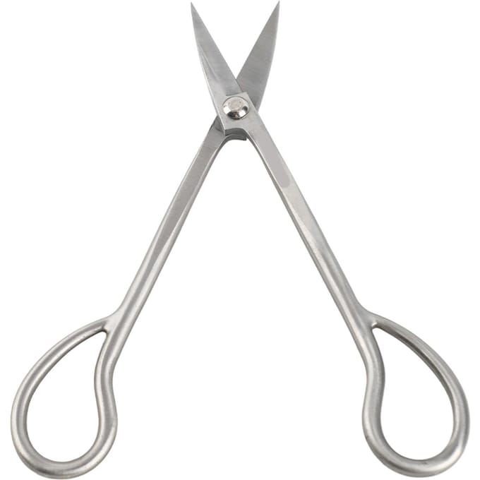 Roestvrijstalen Bonsaischaar Bonsaischaar Lange Handvat Schaar 185mm gray
