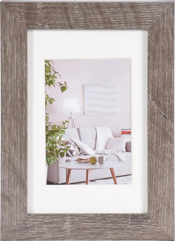 Fotolijst - Henzo - Modern - Fotomaat 10x15 cm - Donkergrijs