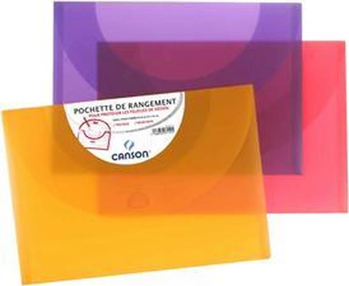 CANSON tekenmap, 370 x 470 mm, heldere kleuren