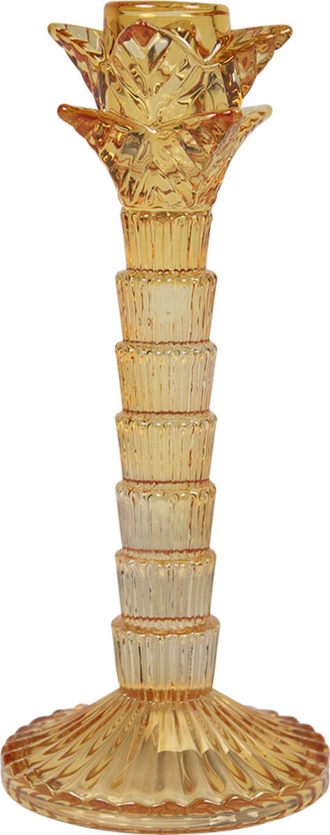kandelaar palmboom licht beige 21cm*