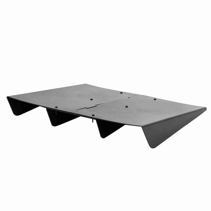 Achterbumper Diffuser 4 Vinnen Spoiler Beschermer Universele Onderdelen Geschikt voor Acura gray