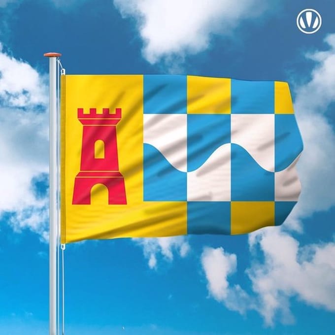 Vlag Overbetuwe (200x300cm)