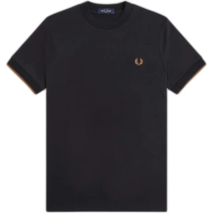 T-shirt met mesh mouwen Fred Perry