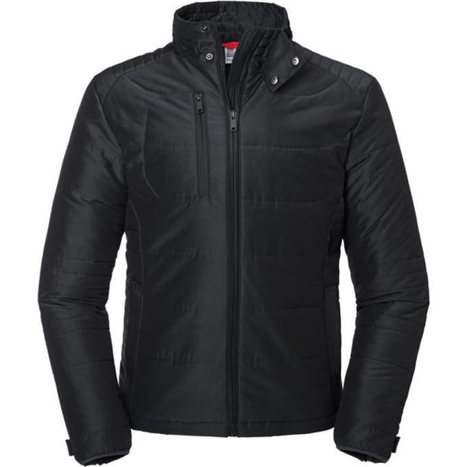 Russell Heren Cross Gewatteerd Jasje (Zwart)