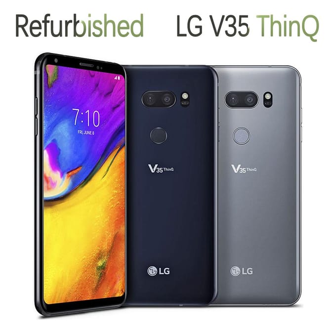 Téléphone Mobile LG V35 Original Reconditionné 6.0  6 Go RAM 64 Go ROM Avec 1 SIM V350EM Simple Set noir