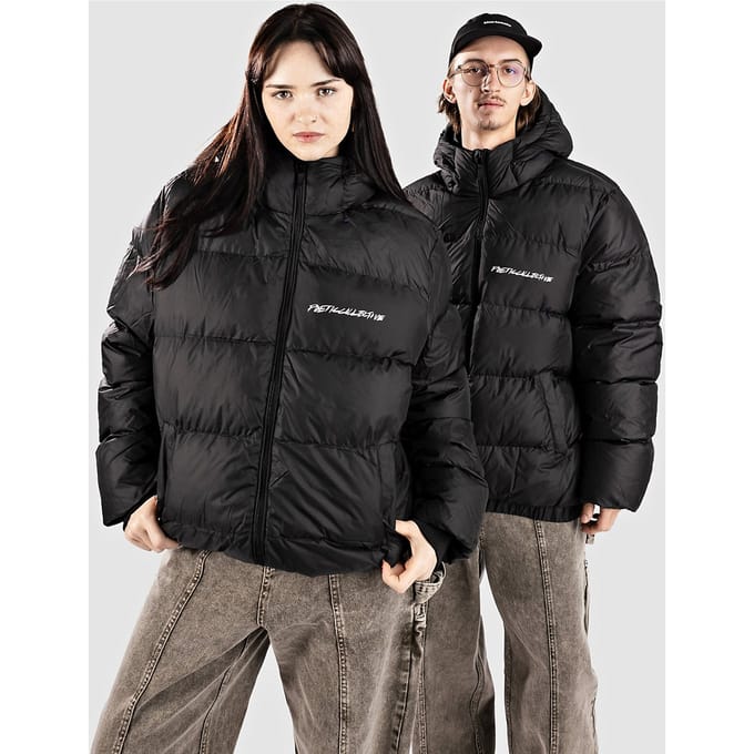 Poetic Collective Hooded Puffer Jas zwart