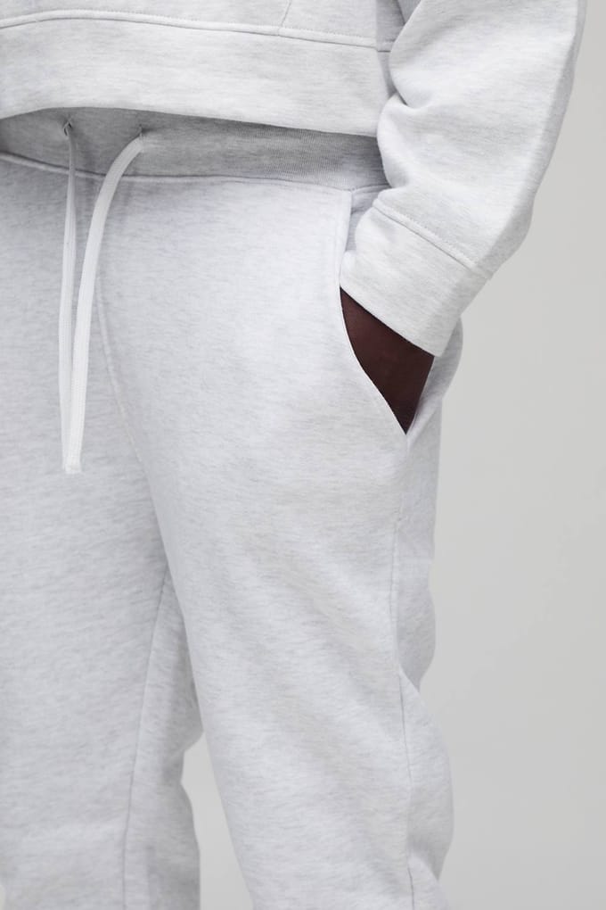 330GSM Basic Skinny Fit Jogger | Ash Grey | Size Medium