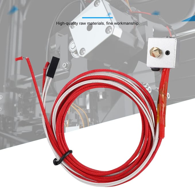 3D Printer Accessoires MK8 Nozzle Extruder Printkop Kit Aluminium RVS Messing red