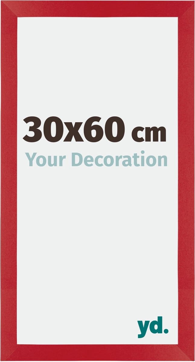 Your Decoration - Fotolijst 30x60 cm - MDF - Rood - Mura