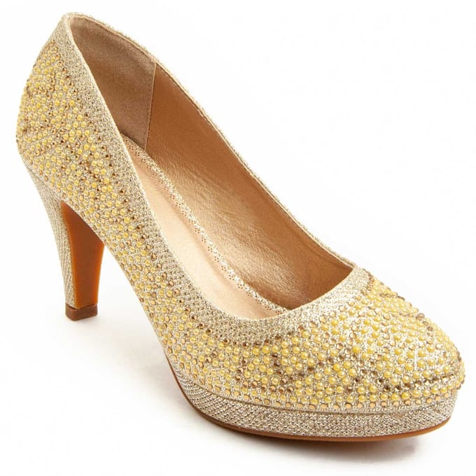 Zapato De Tacón Para Mujer.  Montevita  Unne67  92370 41 goud