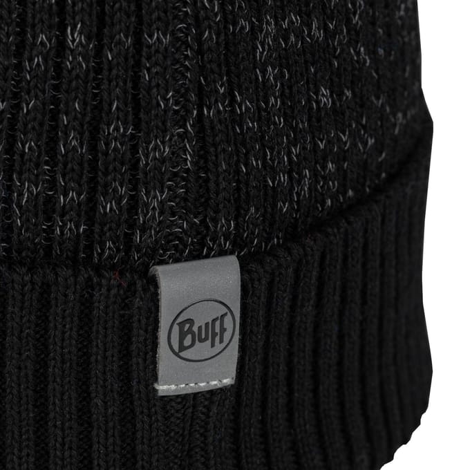 Buff Merino Active Hat Beanie, unisex zwarte pet One size zwart