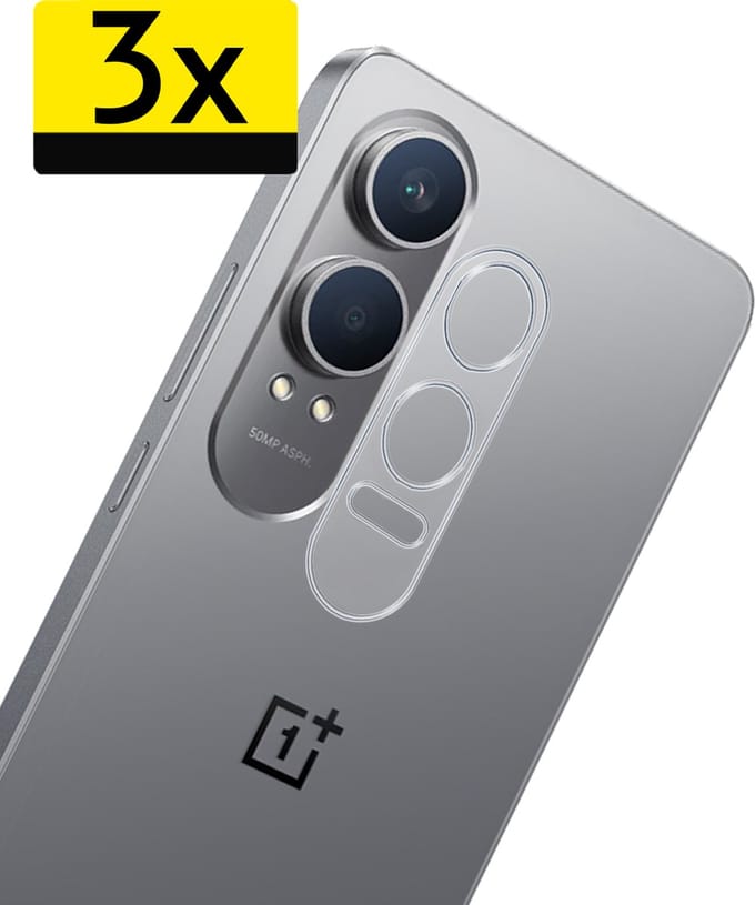 Camera Lens Protector - Geschikt voor OnePlus Nord CE 4 Lite - 3 Stuks - Camera Screenprotector - Beschermglas - Gehard Glas - Tempered Glass - Screen Protector
