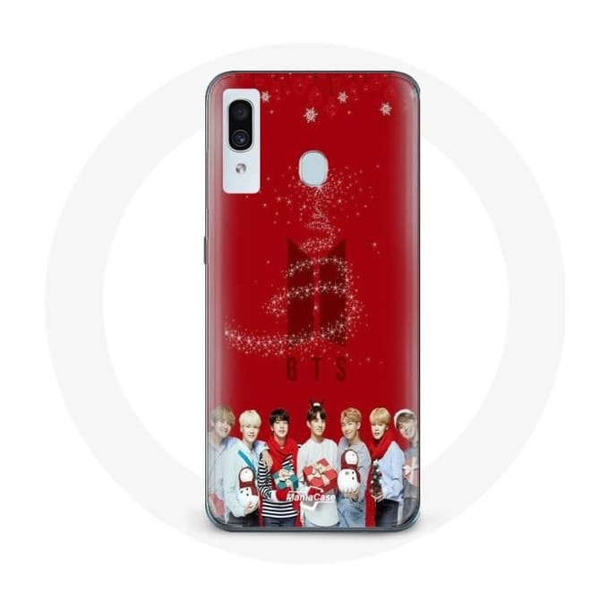 Coque pour Samsung Galaxy A20e BTS Bangtan Garçons Fond Rouge Cadeau de Noël 2023