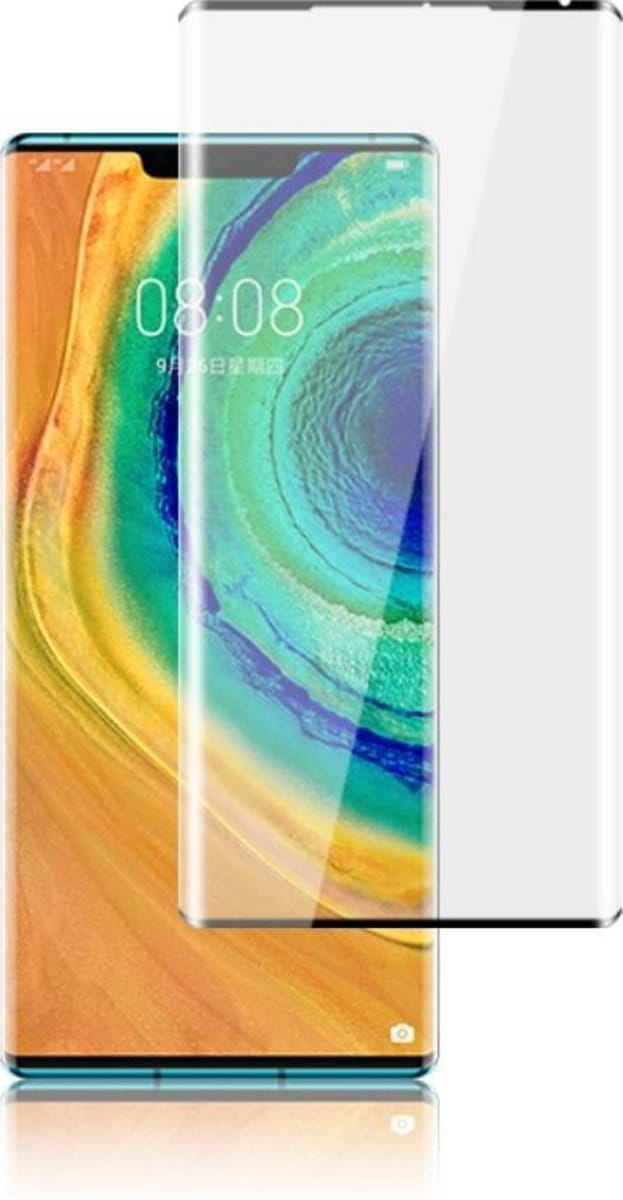 Shop4 - Huawei Mate 30 Pro Glazen Screenprotector - Edge-To-Edge Gehard Glas Transparant