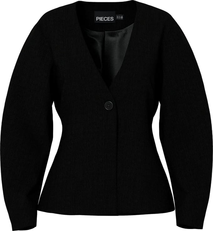 Pieces Blazer Pckamil Ls Fitted Blazer Noos Bc 17162404 Black Dames Maat - L
