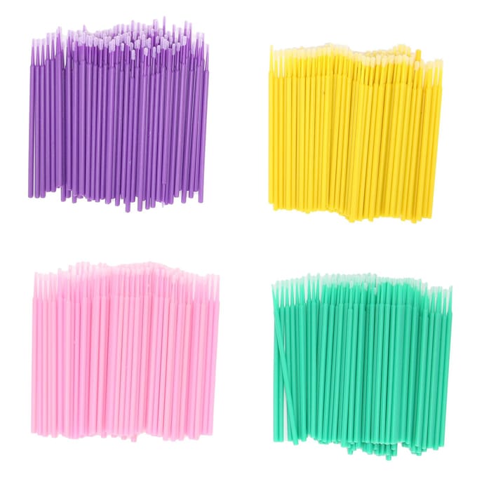 400 stuks Buigbare Micro Applicator Borsteltjes Micro Staafjes Benodigdheden voor Make-up Oogliner Aanbrengen multi