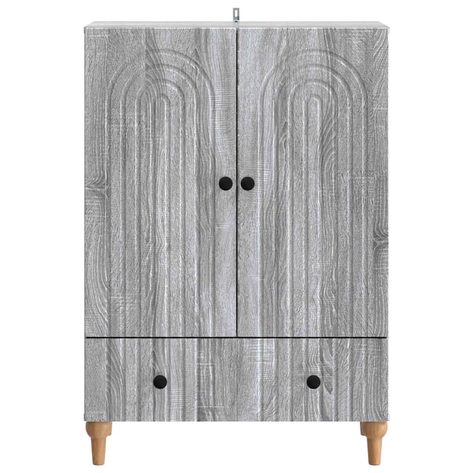 vidaXL - Dressoir - Grijs - sonoma - 66 - x - 34,5 - x - 95 - cm - Bewerkt - hout