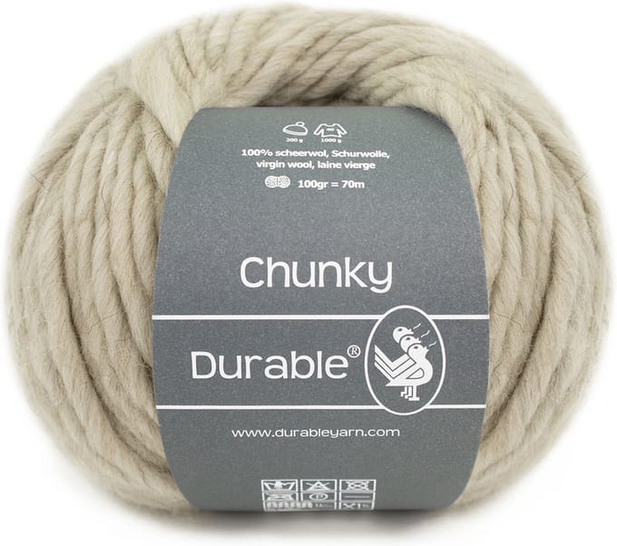 Durable Chunky - 341 pebble - 100% Scheerwol