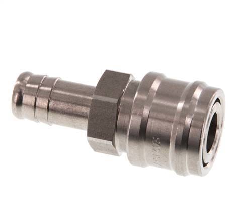 RVS DN 7.2 (Euro) Luchtkoppeling Snelkoppeling 13 mm Slangpilaar