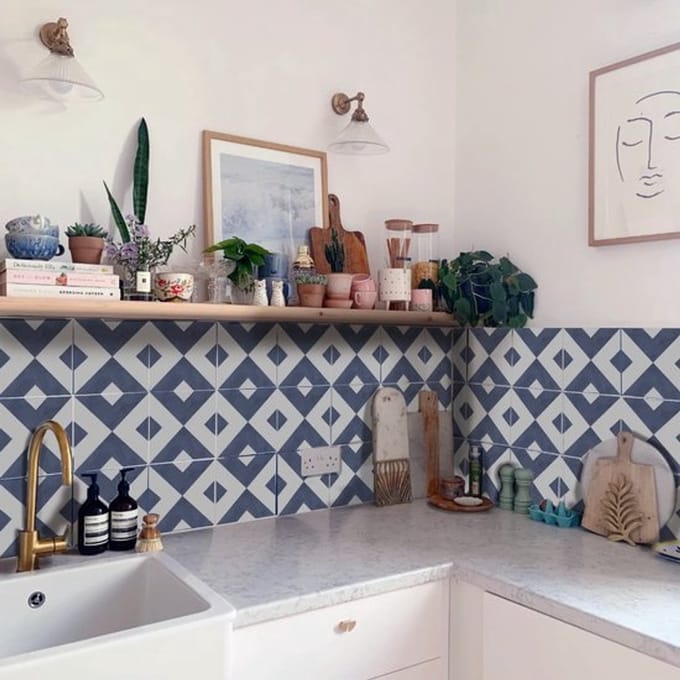Allecto - Waterproof Vinyl Tegelstickers - Peel Stick Backsplash