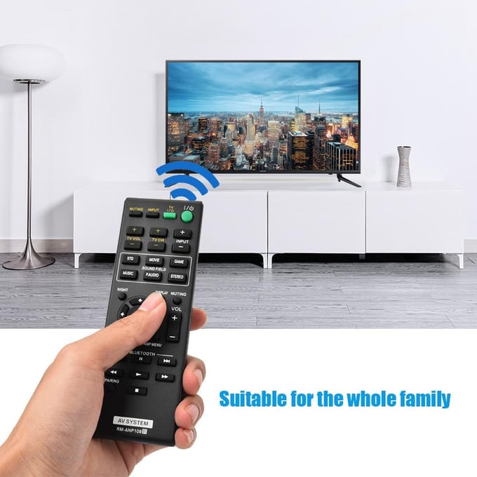 Smart TV AV-systeem Afstandsbediening voor Sony RMANP109 Voor Ht CT260 black