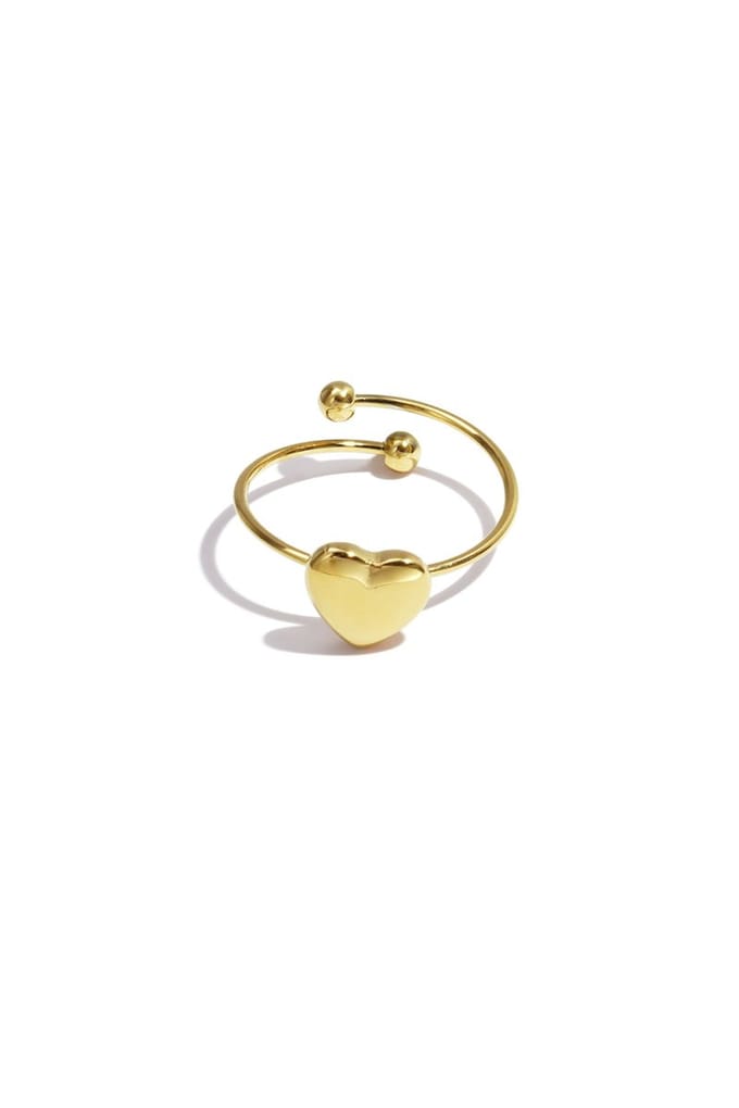 Simple little heart ring - Goudkleur