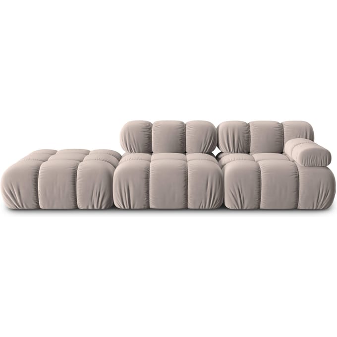 Modulaire 3-zitsbank Tropea links velvet | Milo Casa