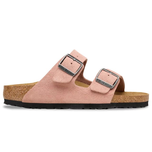 Birkenstock Arizona Suède Roze Smal Voetbed Dames Slipper - Maat 42