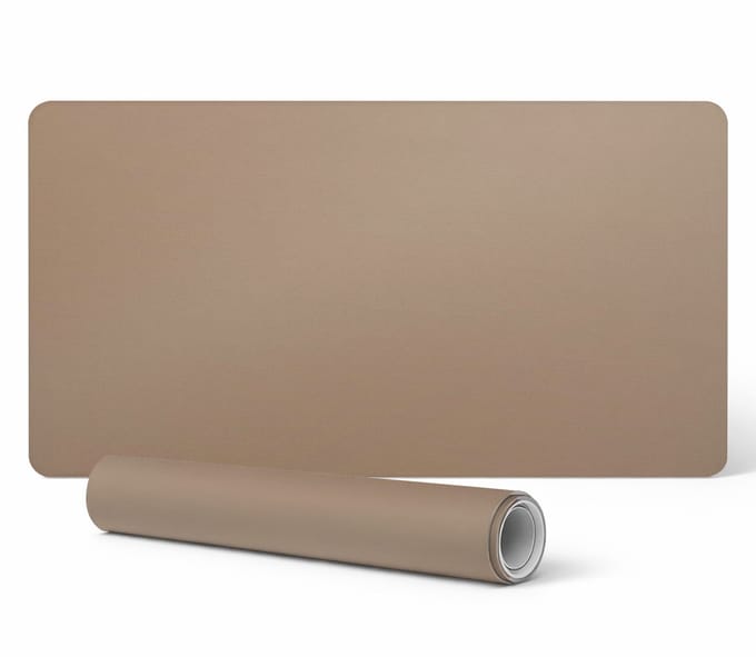 Bureauonderlegger voor grafisch ontwerpers en vormgevers, lichtbruin, 90x45 cm