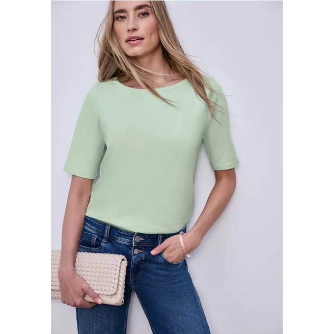 Shirt met boothals