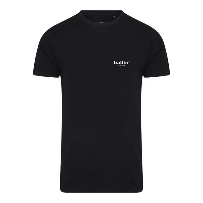 Ballin Est. 2013 - Heren Tee SS Small Logo Shirt - Zwart - Maat M