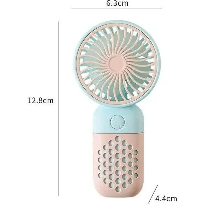 Ventilateur de charge portatif dessin animé mignon petit étudiant chargeant petit ventilateur Portable Mini ventilateur de poche USB rose