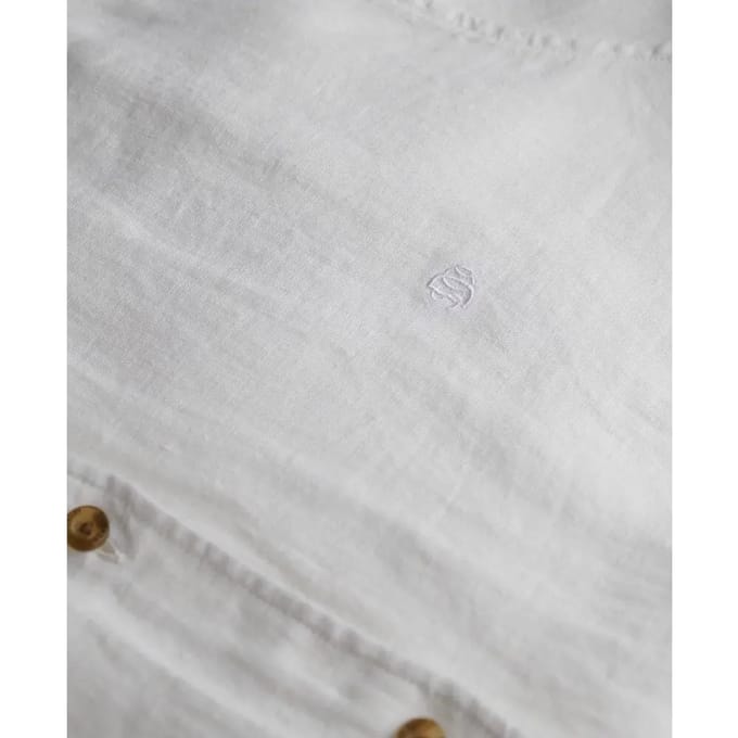 Superdry Premium Linen Slim Overhemd Met Lange Mouwen Wit S Vrouw
