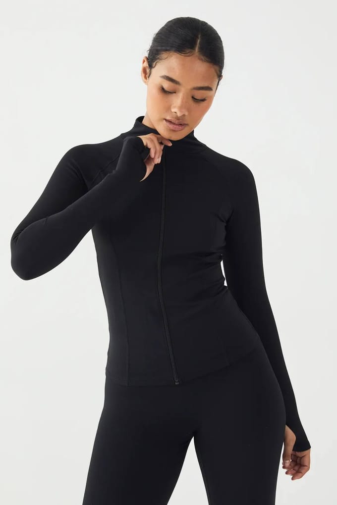 Dames DSGN Studio Ultra Sculpt Doorritsjack | Black | Maat: Medium