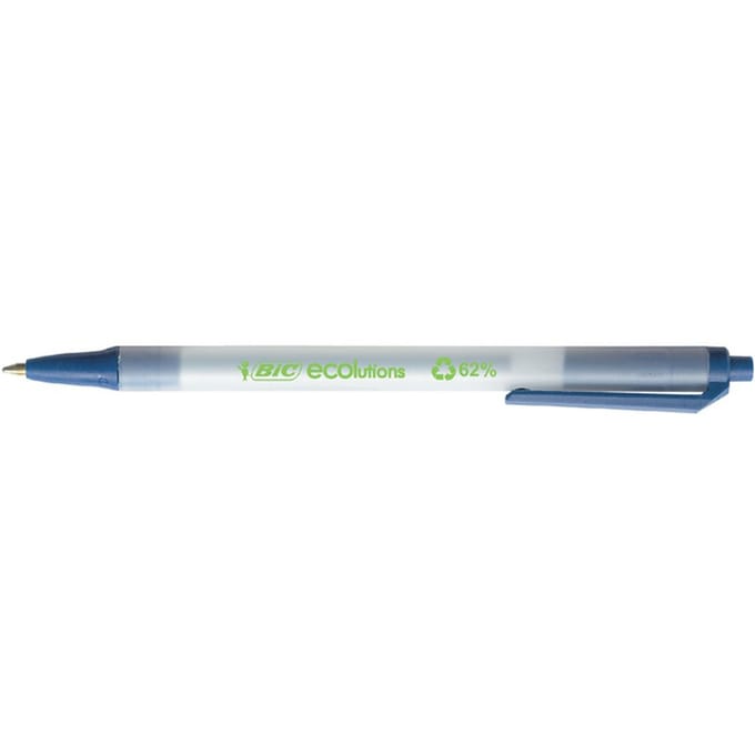 BIC Clic Stic ECOlutions - Blauw - 1 Stuk - Medium Punt 1 mm