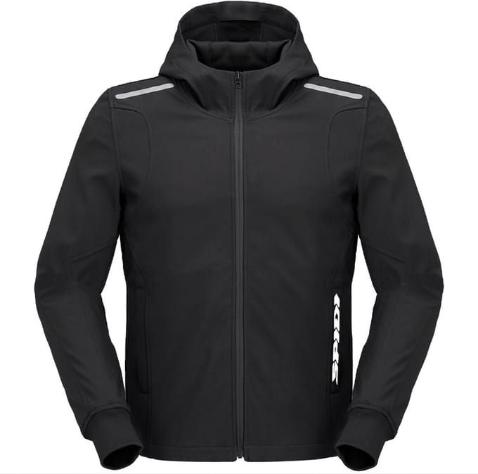 Spidi Hoodie Armor Light Black S - Maat - Jas