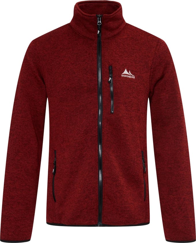 Nordberg Frank Fleece Vest - Heren - Bordeaux Melange - Maat M