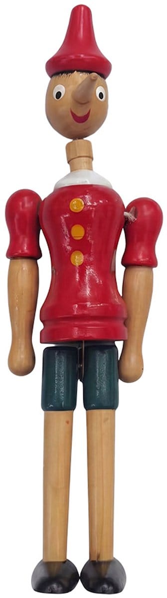 Clayre & Eef Decoratie Beeld Rood Hout