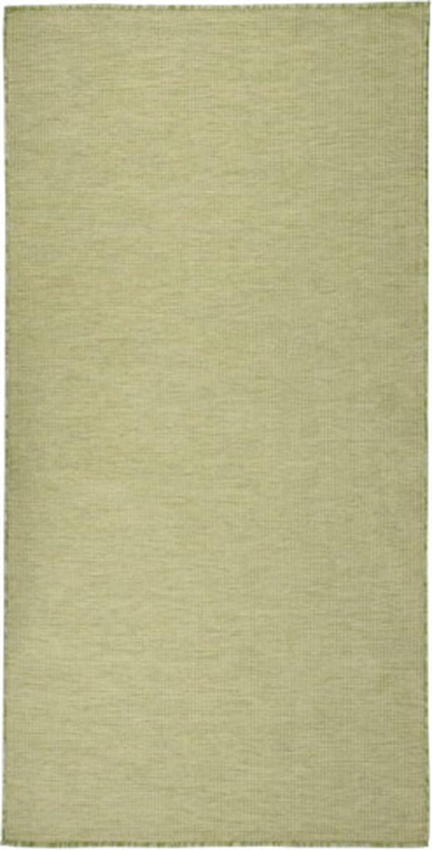vidaXL Buitenkleed platgeweven 100x200 cm groen