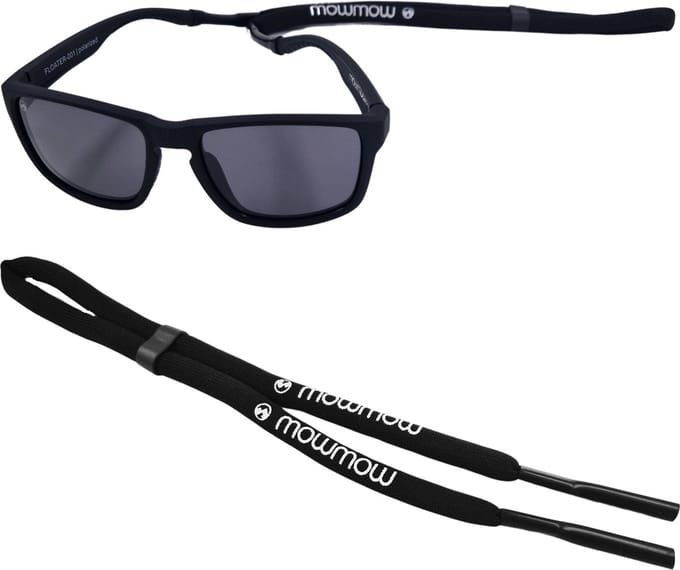 MowMow® Brillenkoord drijvend | Zonnebrillenkoord Sport | Verstelbaar | Zwart