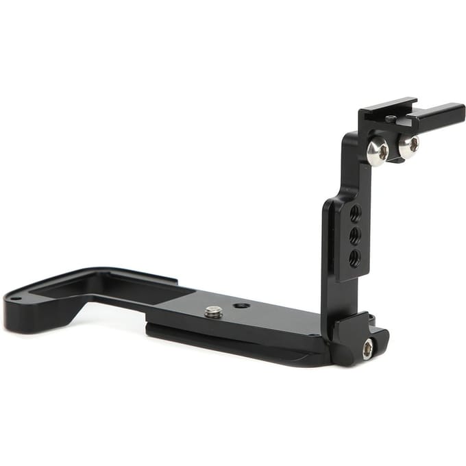 Snelkoppelings L-plaat Handgreep Beugel met voor ARCA Interface Cold Shoe Seat voor Olympus black