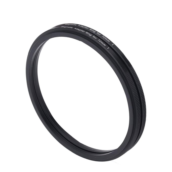 Magnetische Filterring Adapter Set 72mm Aluminiumlegering Camera Lens Filter Adapterring voor Lens black