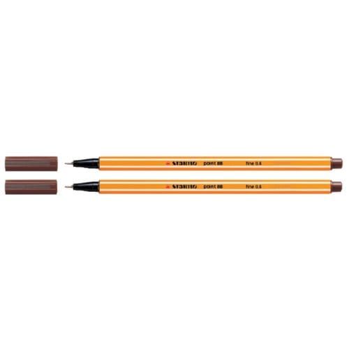 STABILO point 88 - Fineliner 0,4 mm - Bruin - per stuk