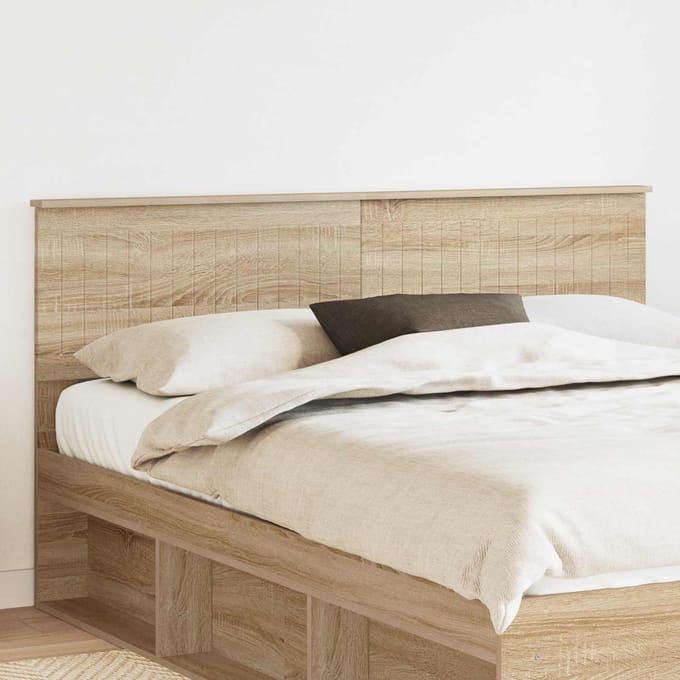 vidaXL Hoofdbord Sonoma Eiken Bewerkt hout
