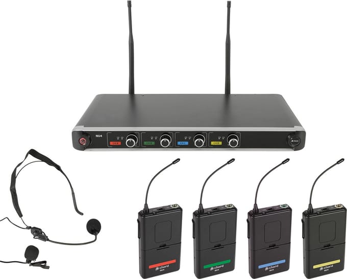 Chord NU4-N draadloos 4 kanaals headset systeem