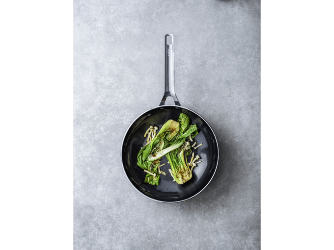 Electrolux Aluminium Wok - PFAS-vrij - 28 cm - Zwart